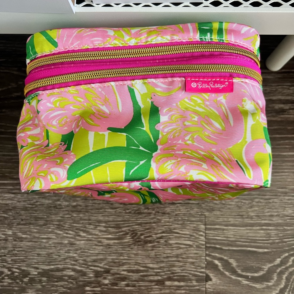 Lilly Pulitzer Pink and Green Floral Pouch for Target